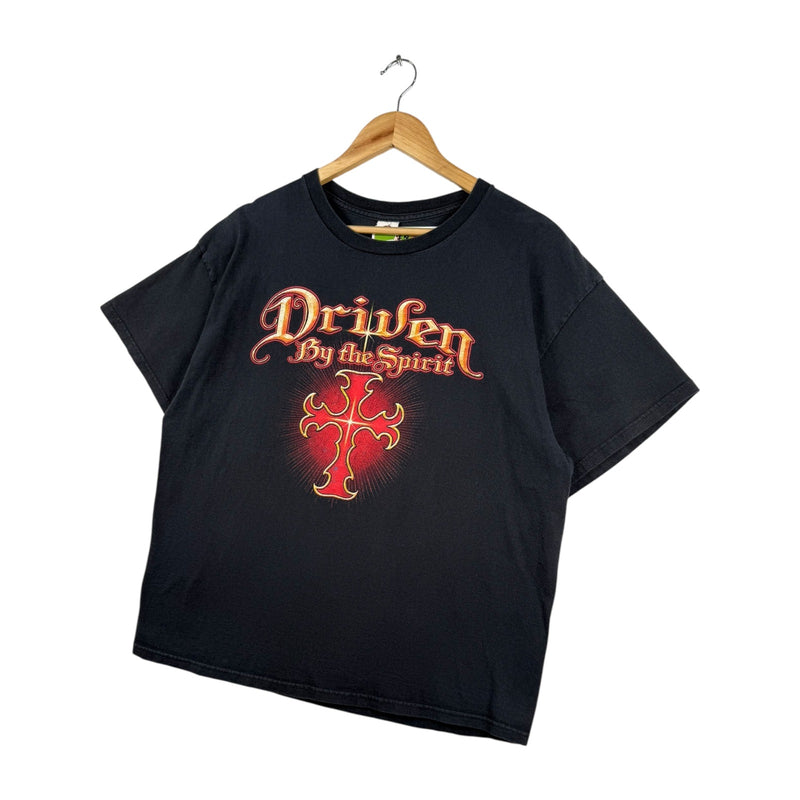 Vintage Motorcycle Driven By The Spirit Romans 8:9-10 T-Shirt