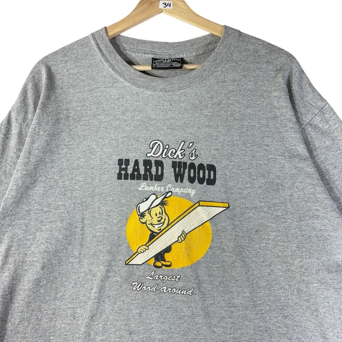 Vintage Dick’s Hard Wood Funny Graphic T-Shirt