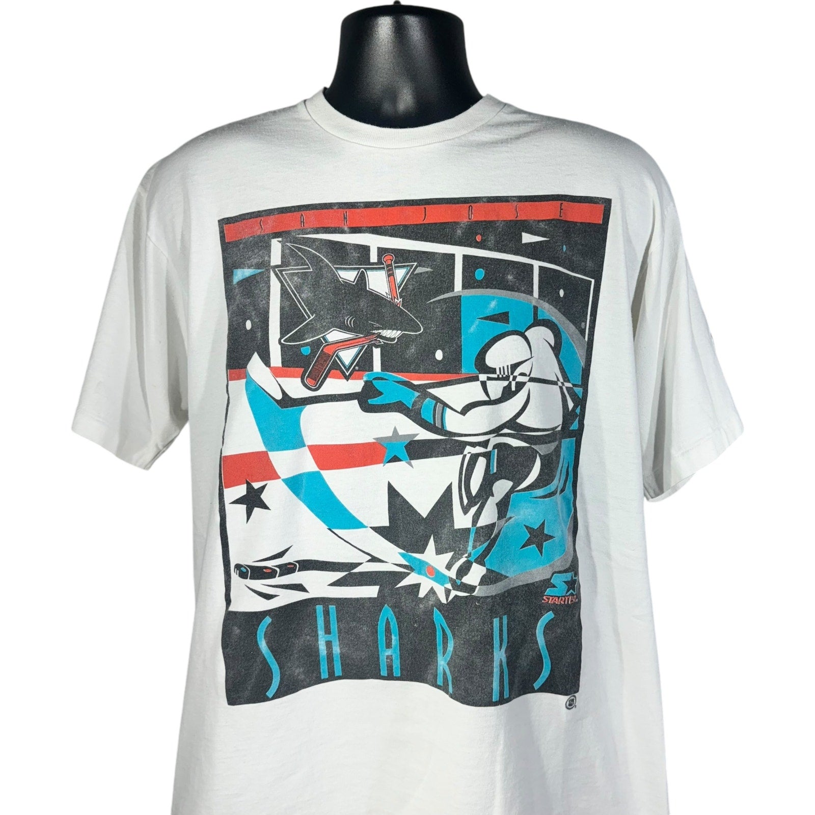 Vintage Starter San Jose Sharks NHL Tee