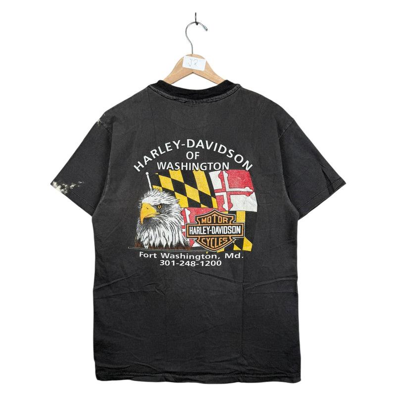 Vintage Harley Davidson Motorcycles Washington T-Shirt
