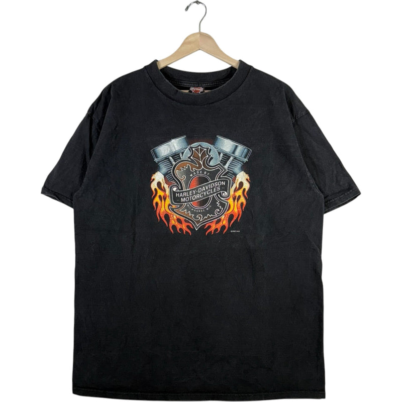 Vintage Skrews On Fire Harley Davidson Tee