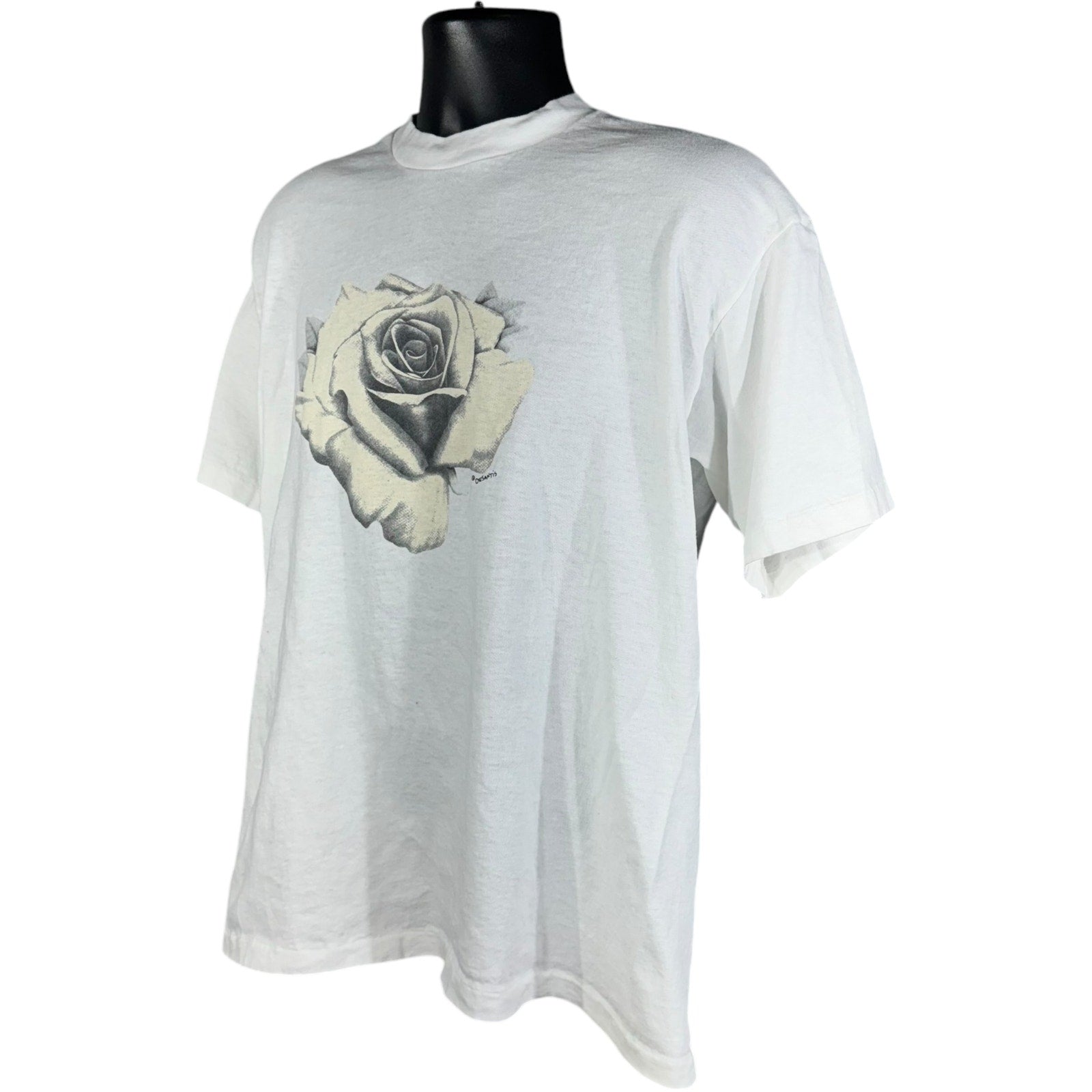 Vintage Stanley Desantis Rose Art Tee 80s