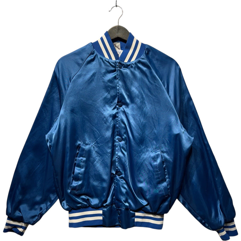 Vintage Longmont Grizzlies Wrestling Spellout Satin Bomber Jacket
