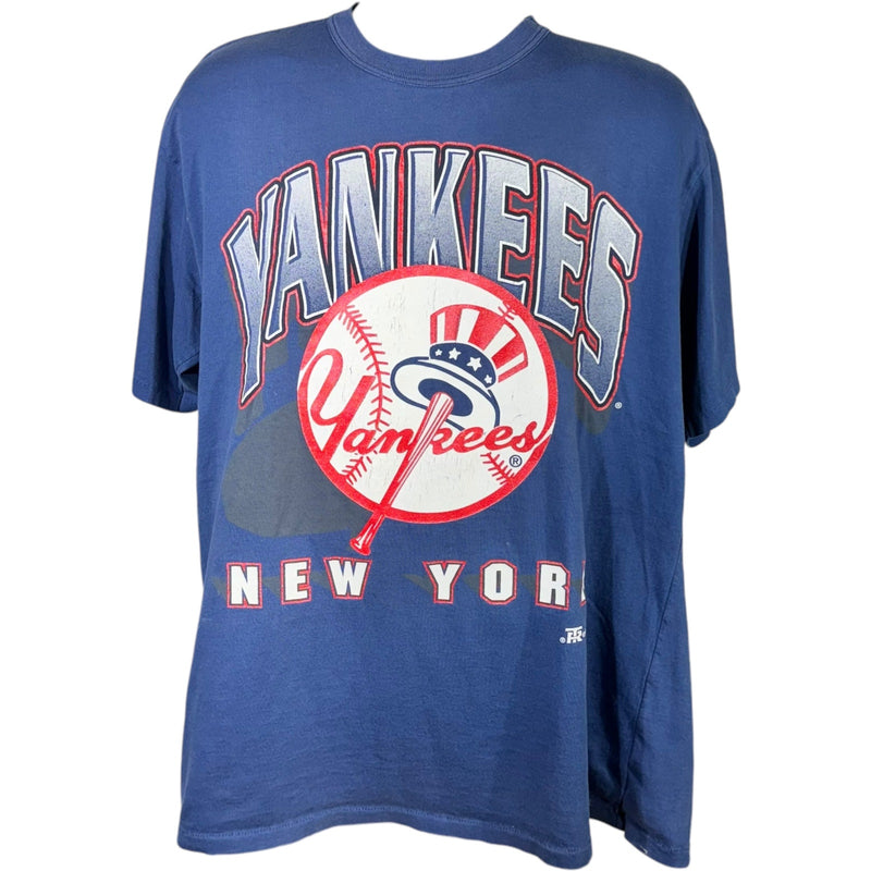 Vintage New York Yankees Logo Spellout Tee 1996