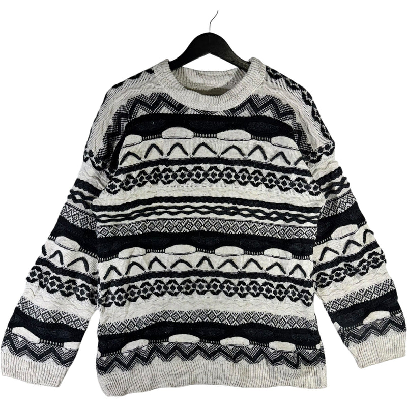 Vintage 3D Knit Sweater