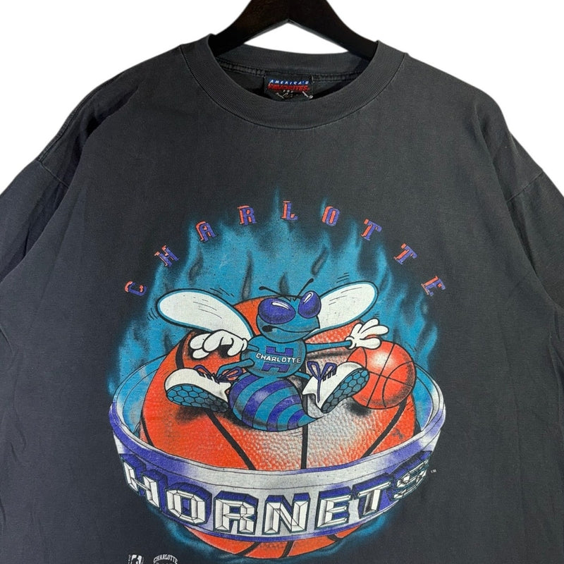 Vintage Charlotte Hornets NBA Graphic T-Shirt