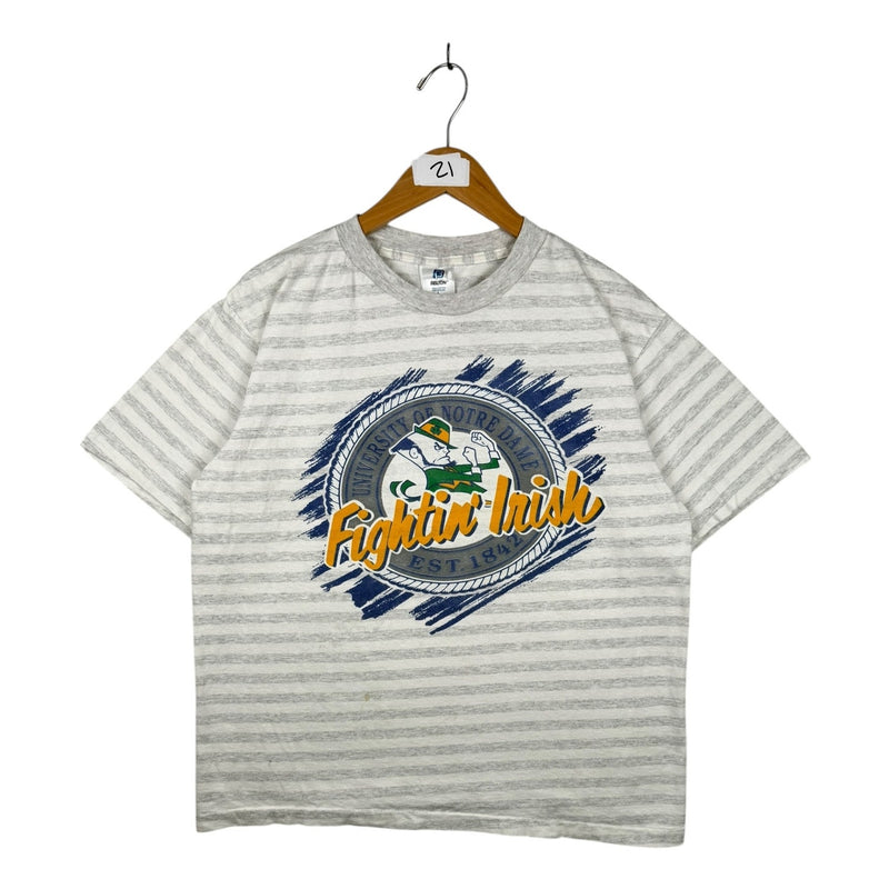 Vintage Notre Dame Fighting Irish NCAA Stripe T-Shirt