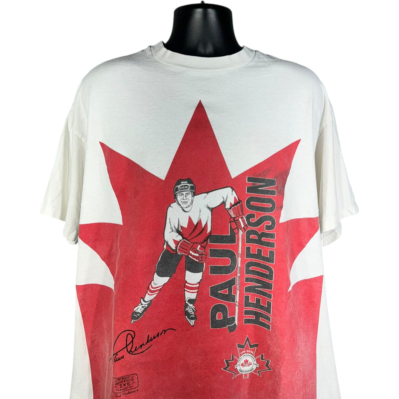 Vintage Canada Hockey Paul Anderson # 19 Anniversary Tee 90s