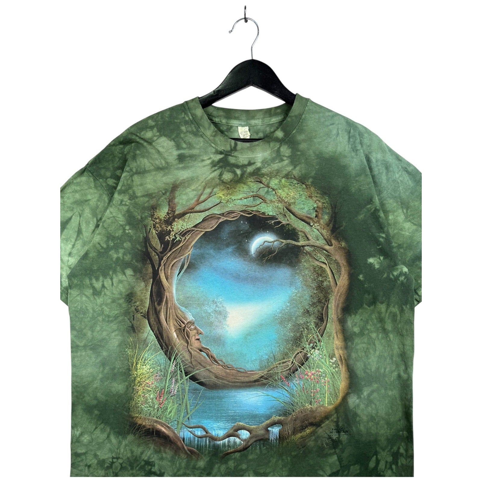 Vintage Tie Dye Magical Tree Moonlight T-Shirt