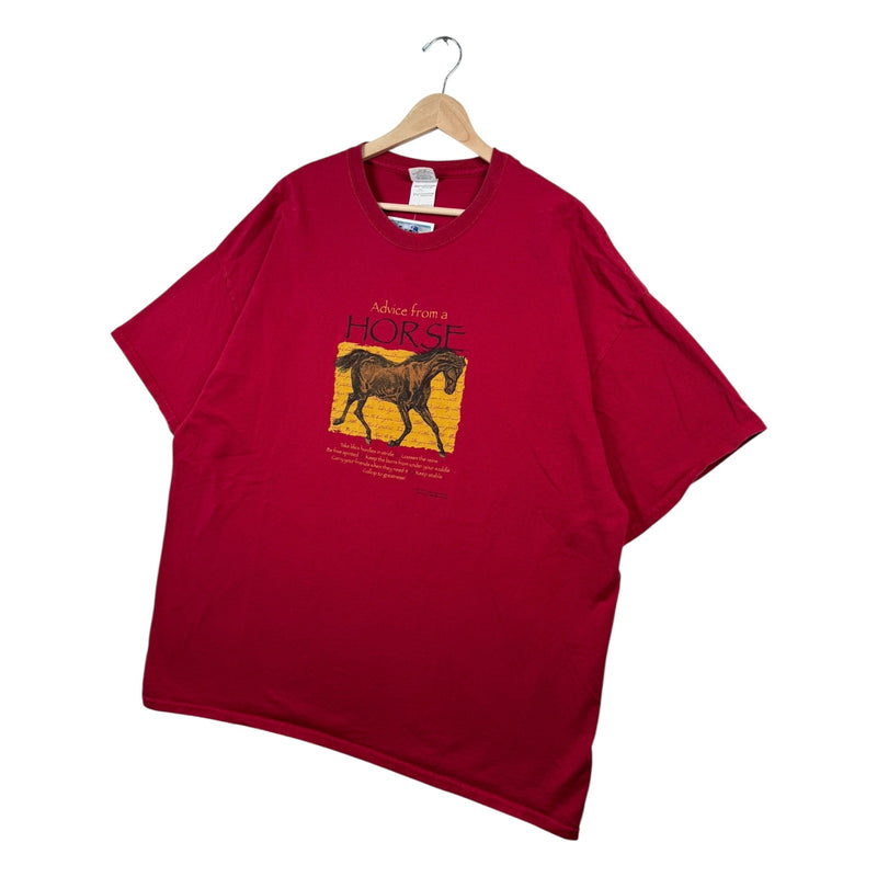Vintage Advice From a Horse Inspirational Graphic T-Shirt