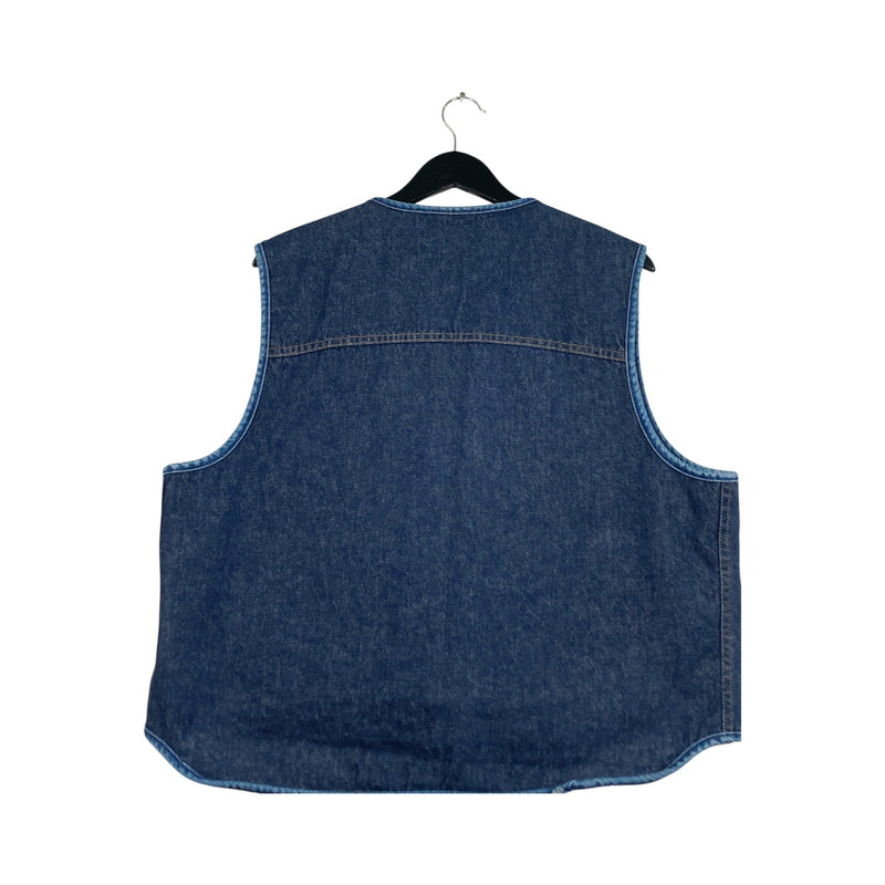Vintage Carhartt Denim Sherpa Lined Vest
