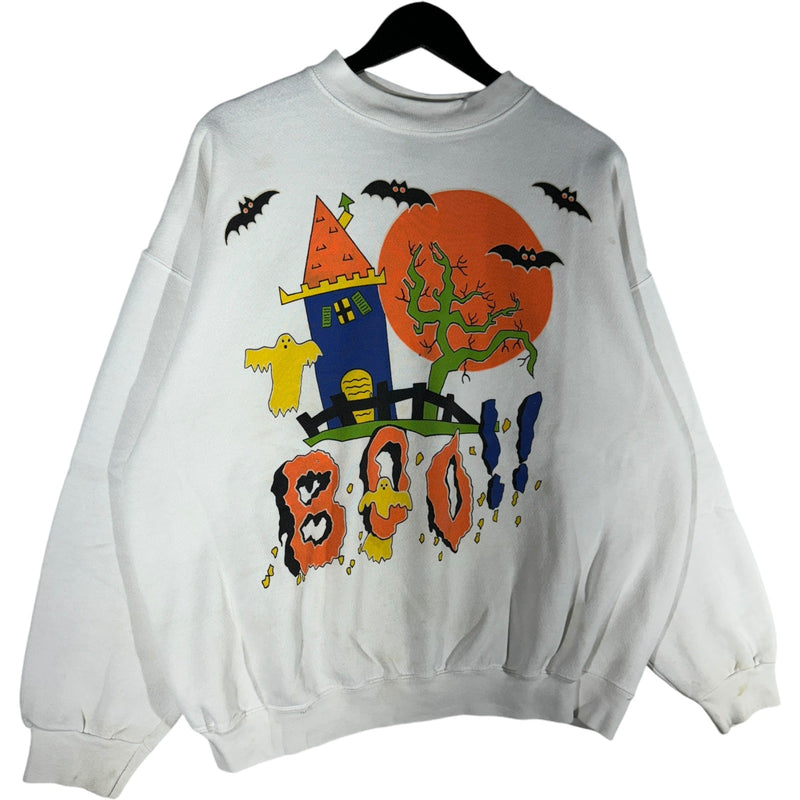 Vintage Haunted House Boo!! Halloween Crewneck