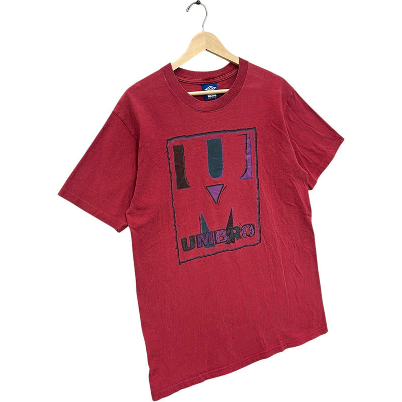 Vintage Umbro Front And Back Logo Tee