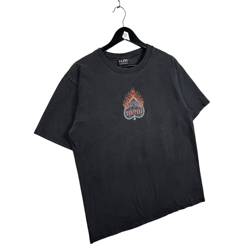 Vintage Black Sheep Choppers Flaming Ace Motorcycle T-Shirt