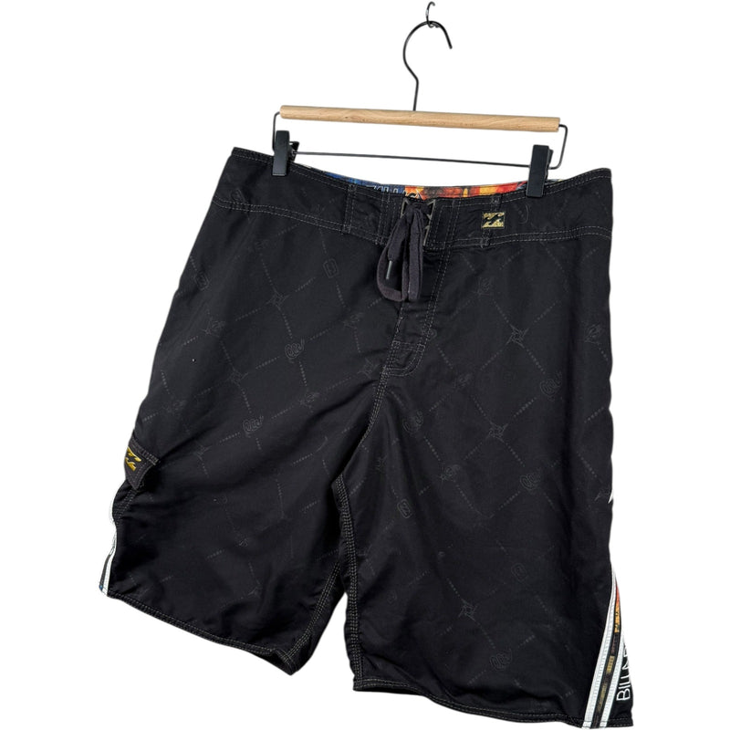 Vintage Billabong Metallica Embroidered Cargo Shorts 36