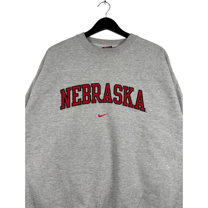 Vintage Nike Center Swoosh Nebraska University Crewneck