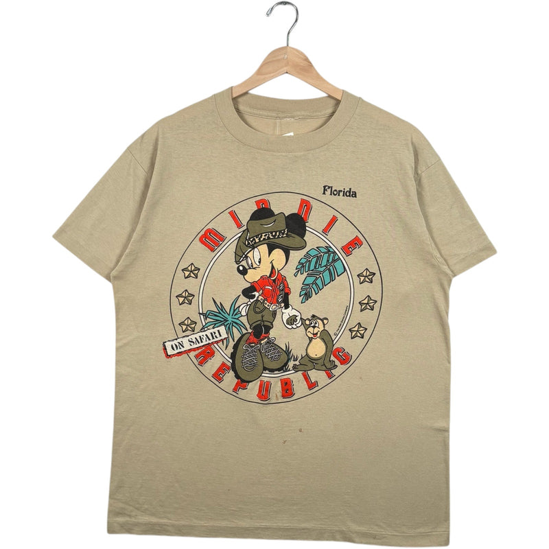 Vintage Disney Minnie Mouse On Safari Florida Souvenir Tee