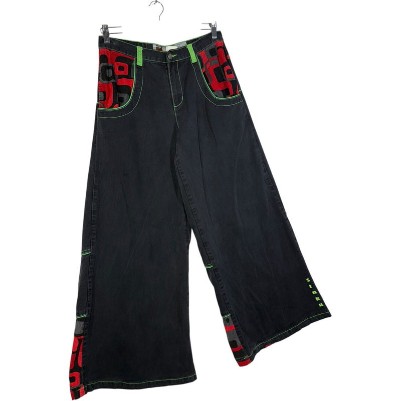 Vintage Stuka Wide Leg Baggy Printed Pants