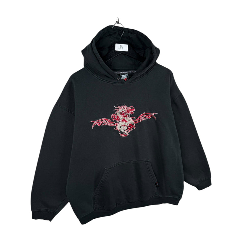 Vintage Red Dragon Tribal Hoodie
