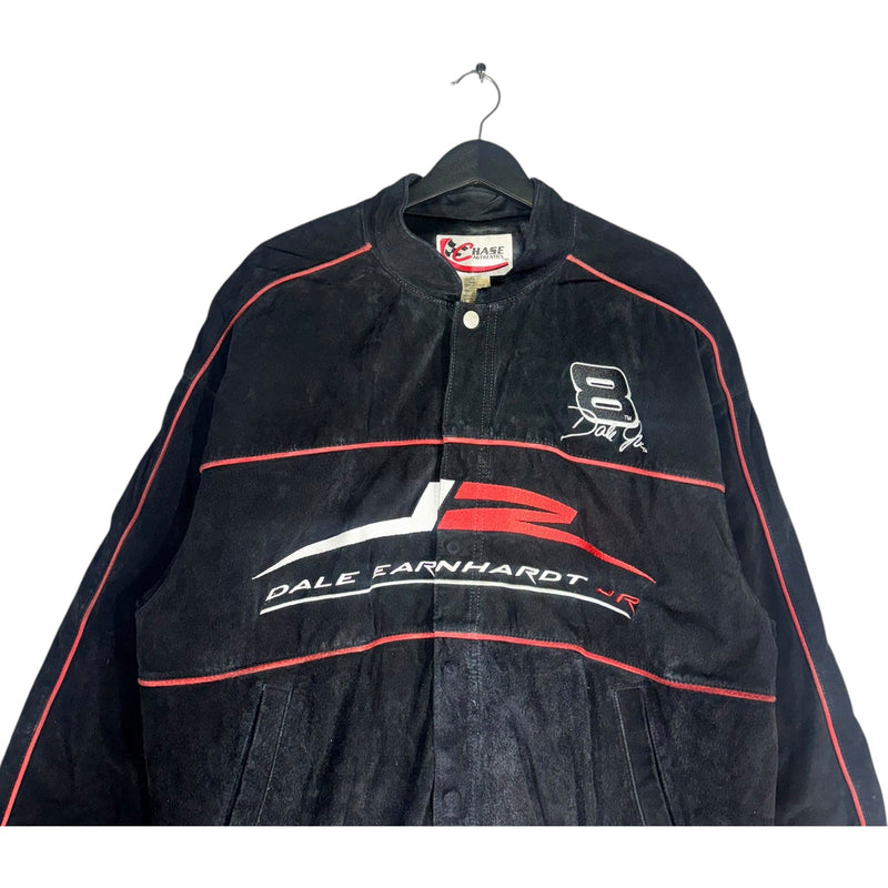 Vintage NASCAR Dale Earnhardt Jr Suede Bomber Jacket