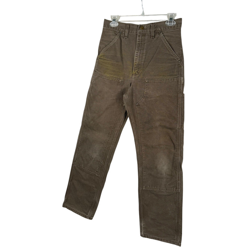 Vintage Carhartt Double Knee Carpenter Canvas Work Pants 28