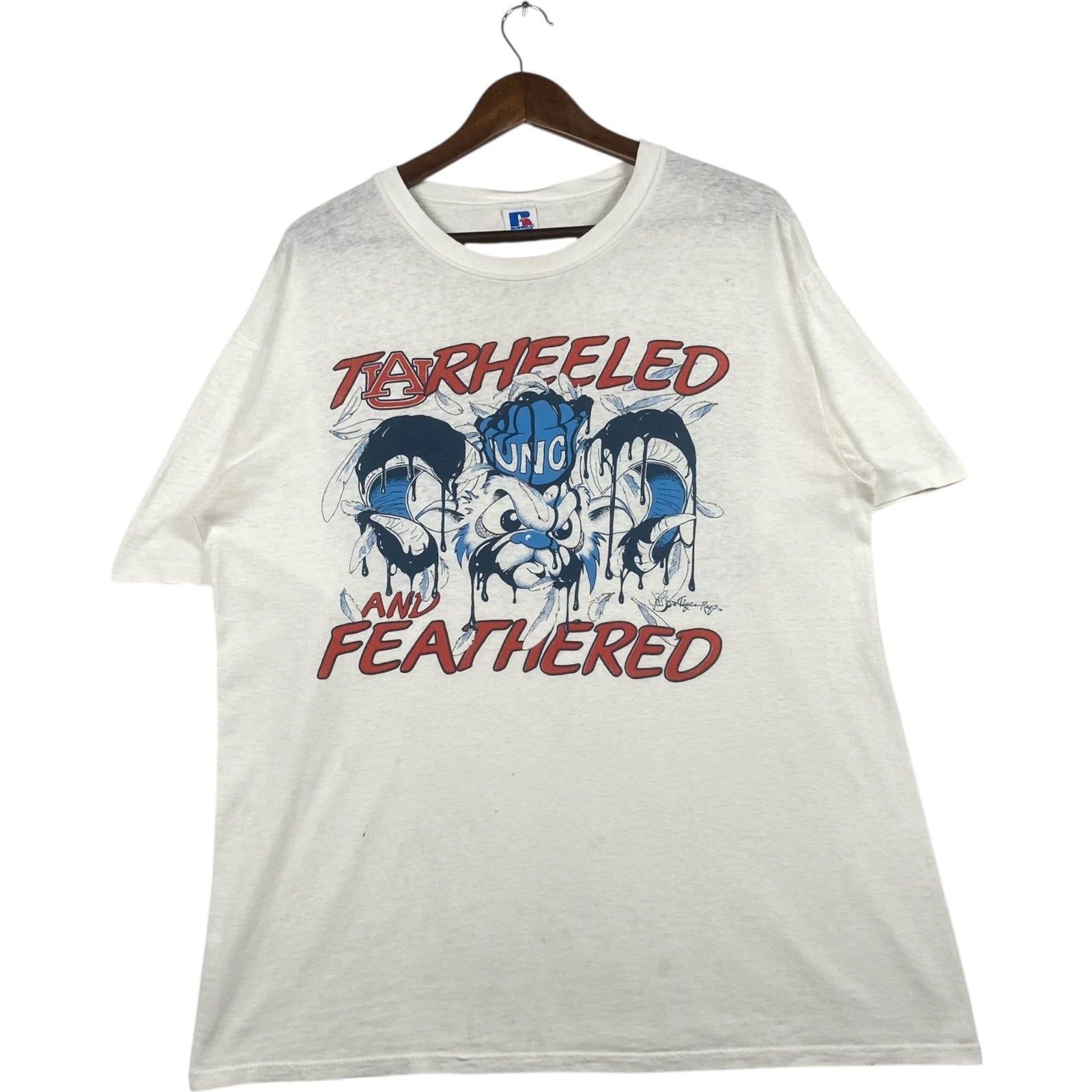 Vintage North Carolina Tar Heels "Tarheeled And Feathered" 1988 Tee