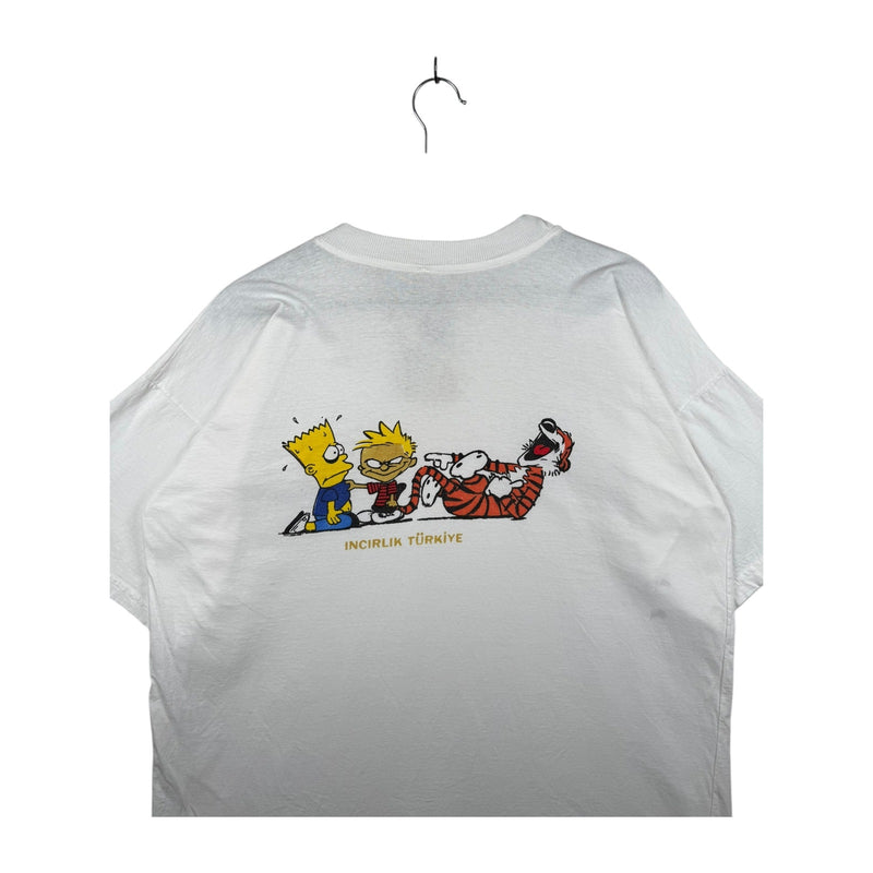 Vintage Calvin and Hobbes Bart Simpson Incirlik Turkey T-Shirt