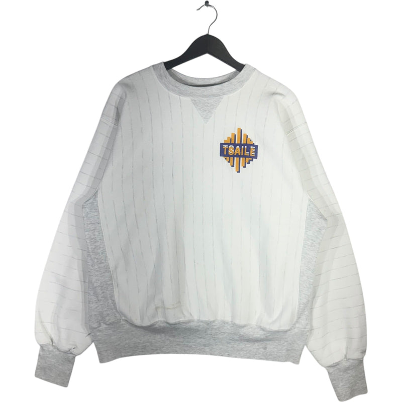 Vintage TSAILE Pinstripe Crewneck