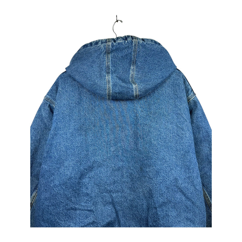 Vintage Carhartt Denim Workwear Full Zip Jacket