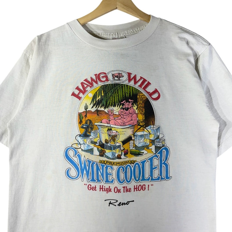 Vintage Hang and Wild Hog Funny Graphic T-Shirt