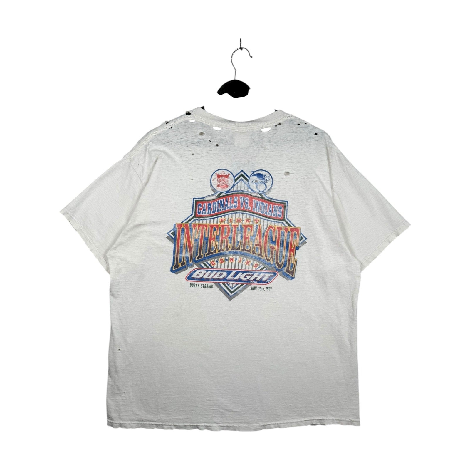 Vintage St. Louis Cardinals vs Cleveland Indians MLB T-Shirt