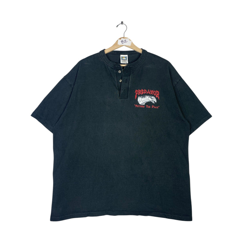 Vintage Predator Goodyear Lawton Graphic Henley T-Shirt