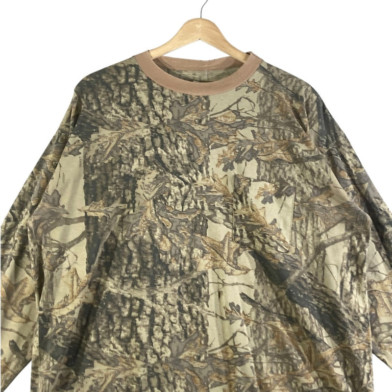 Vintage Camo Realtree Hunting Long Sleeve T-Shirt
