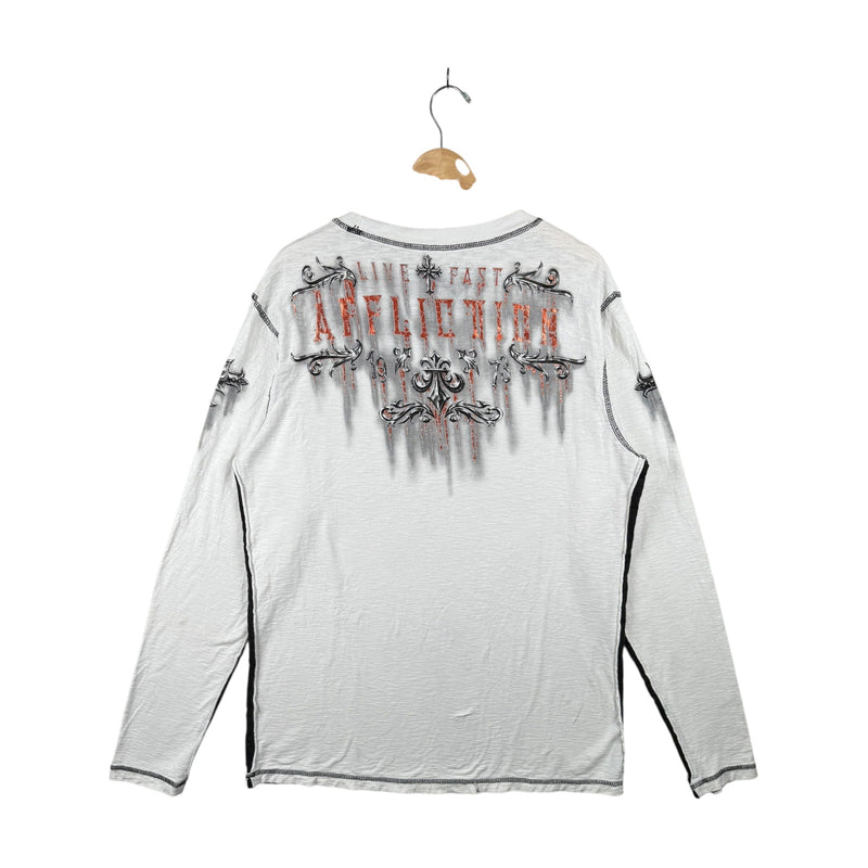 Vintage Affliction Live Fast Long Sleeve Tee