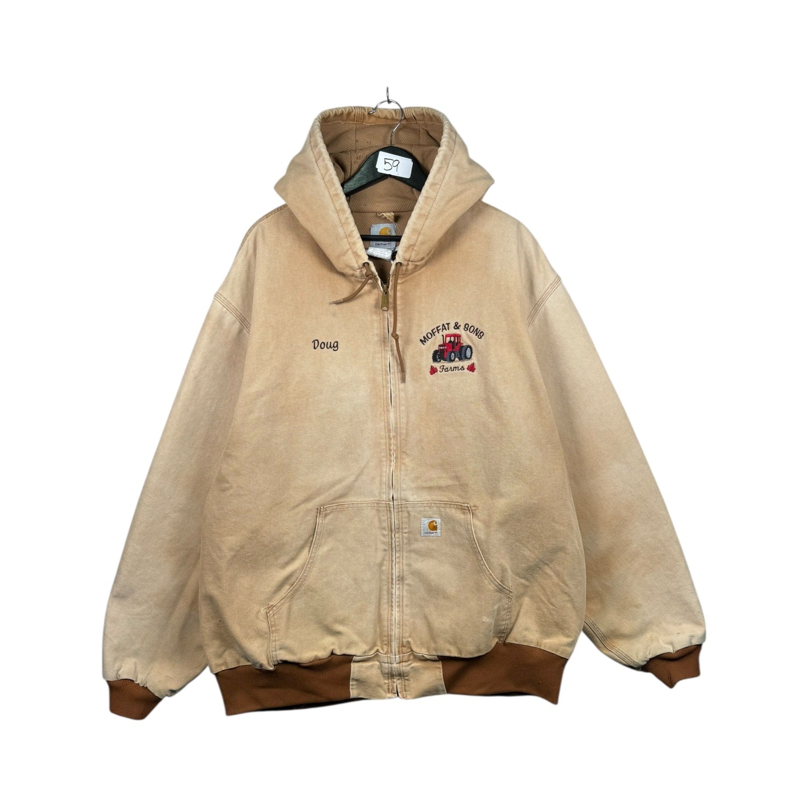 Vintage Carhartt Insulated Active Full Zip Hoodie