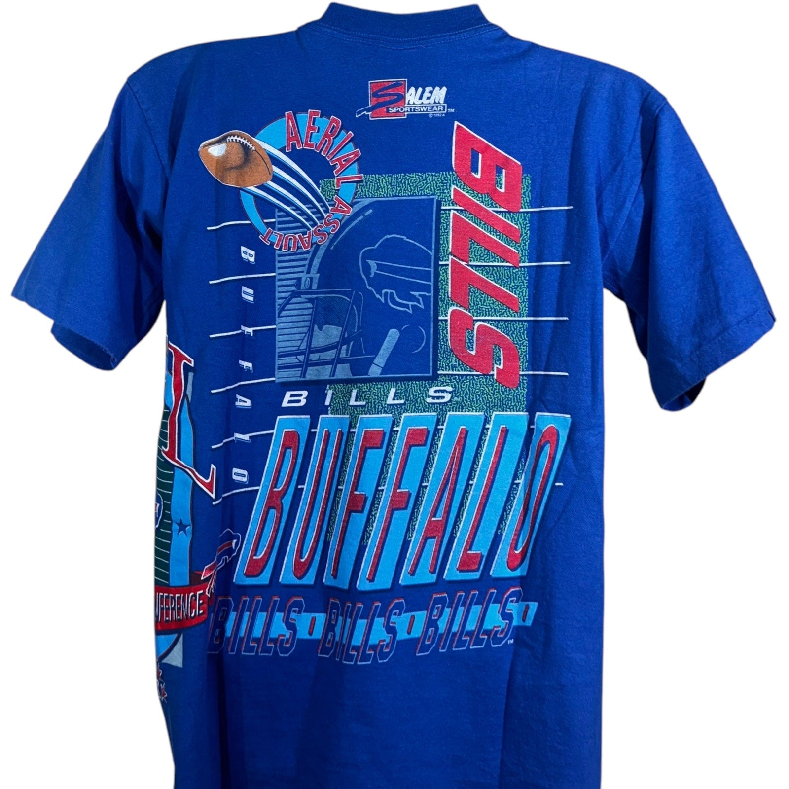 Vintage Salem Sportswear Buffalo Bills AOP Graphic Tee