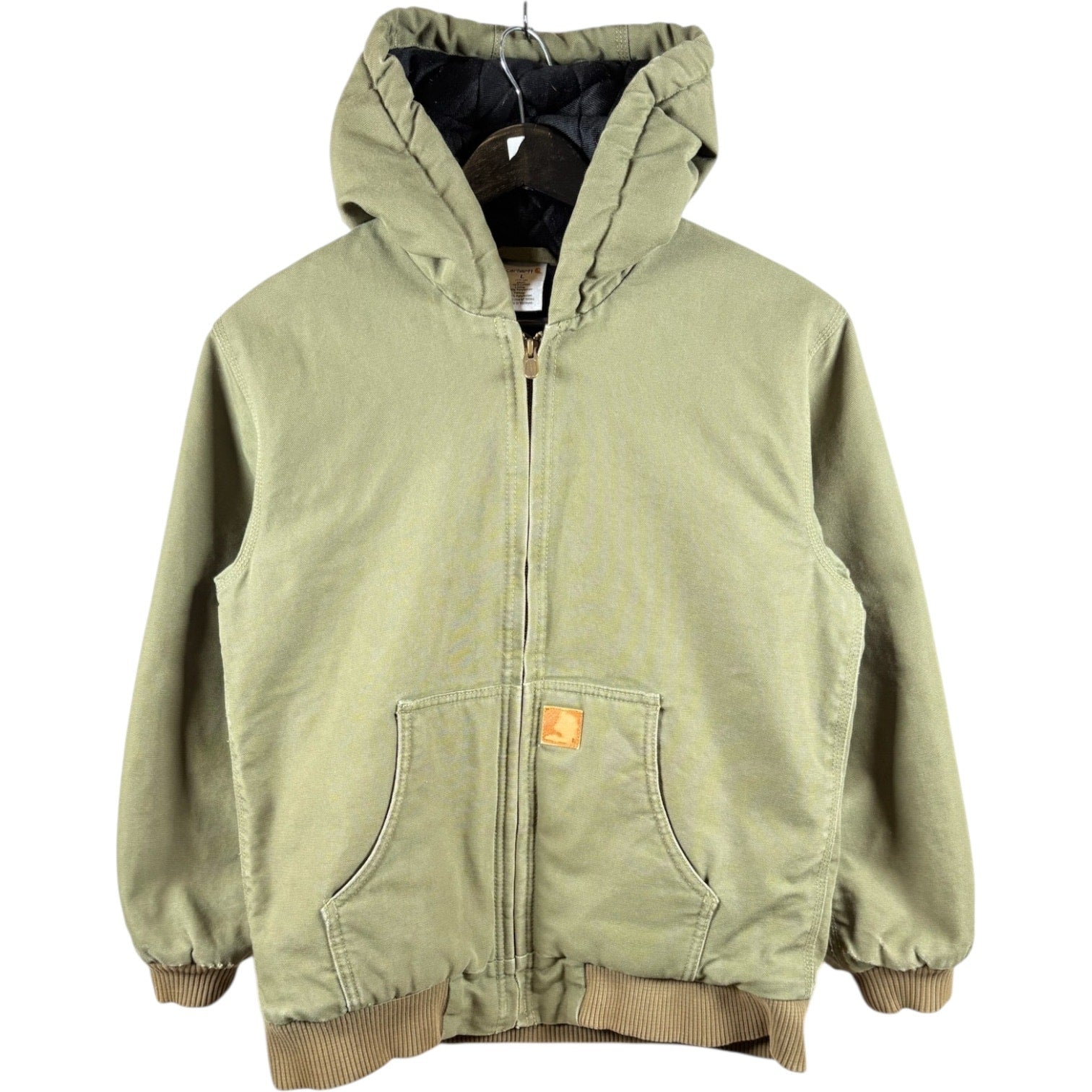 Vintage Carhartt Quilted Full Zip Hooded Workwear Jacket