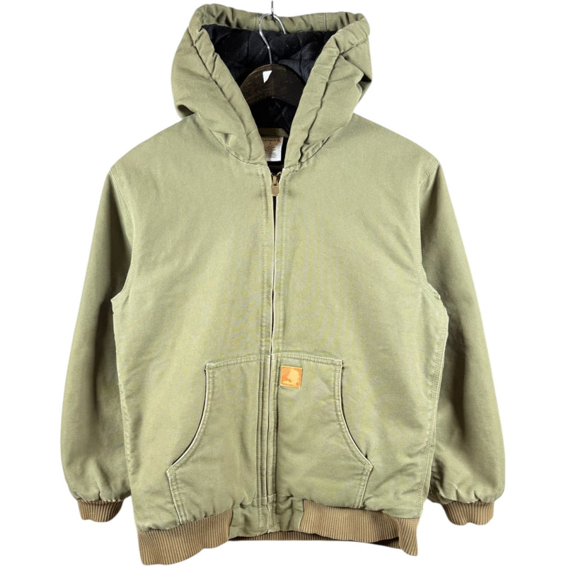 Vintage Carhartt Quilted Full Zip Hooded Workwear Jacket