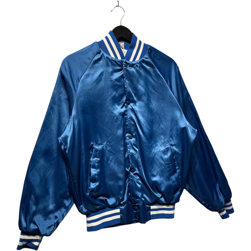 Vintage Longmont Grizzlies Wrestling Spellout Satin Bomber Jacket