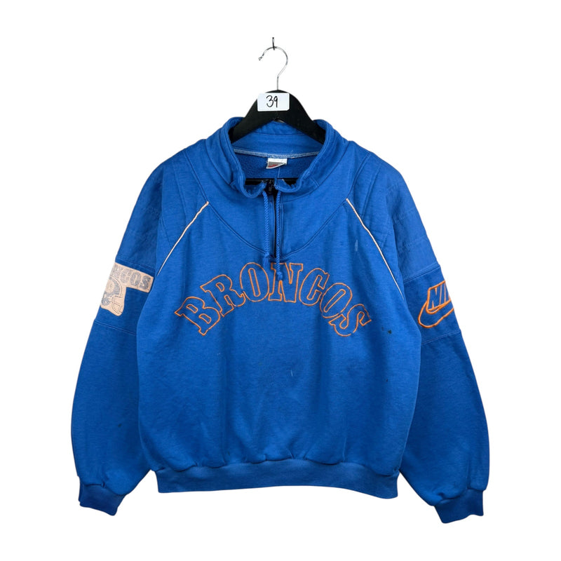 Vintage Nike Broncos Half Zip Hoodie