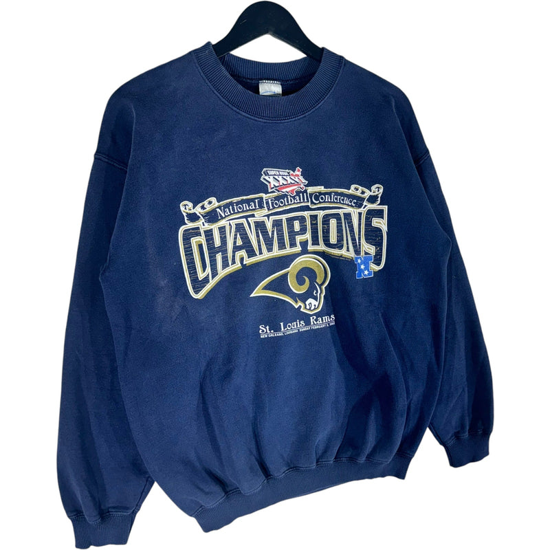 Vintage NFL St. Louis Rams Super Bowl 34 Champions Crewneck