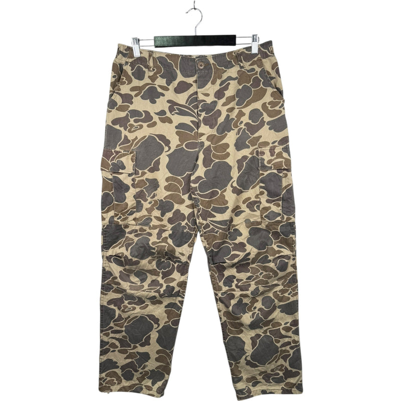 Vintage Duck Bay Camo Military Woodland Cargo Pants 36