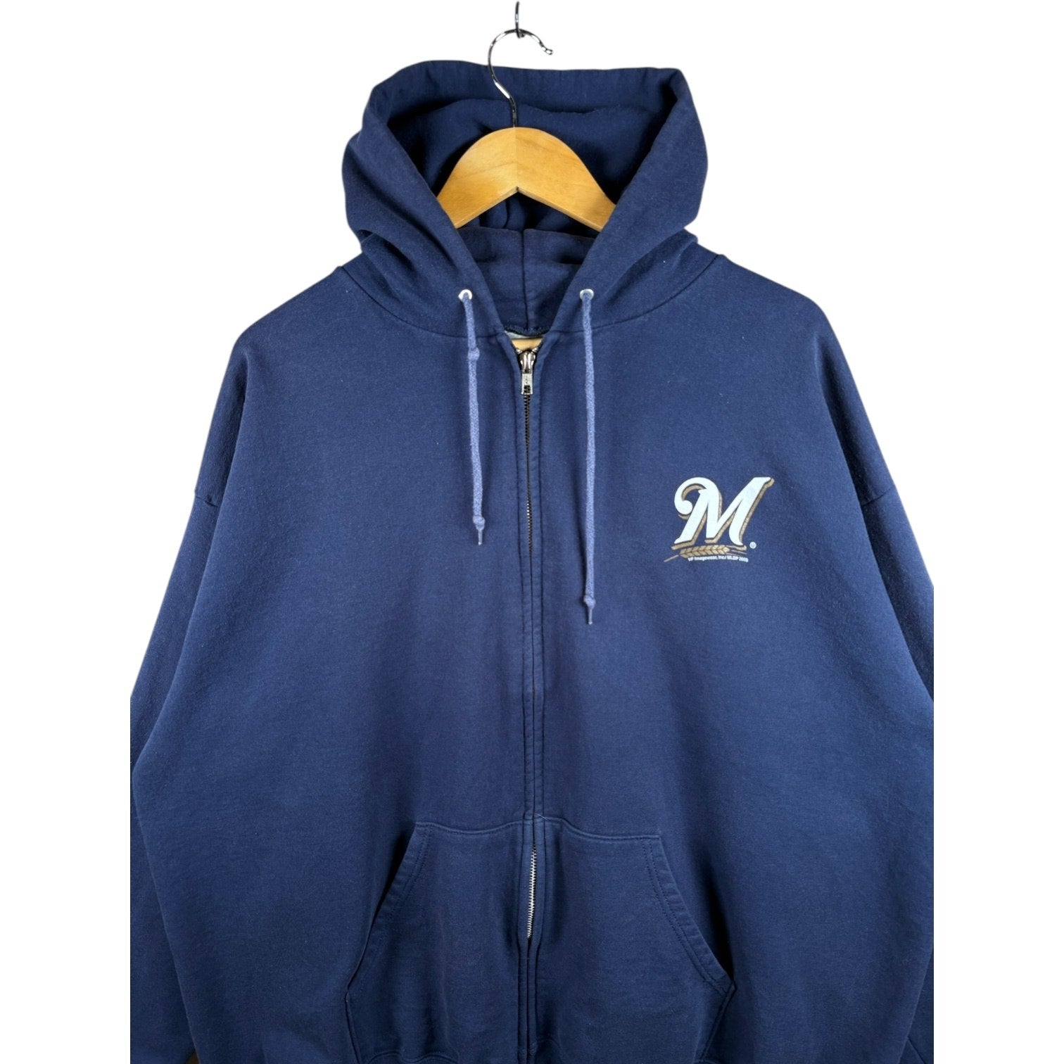 Vintage Milwaukee Brewers Full Zip Hoodie