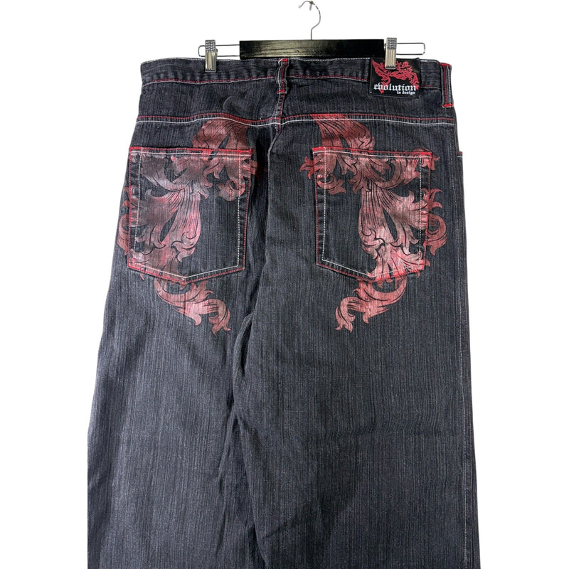 Vintage Ebolution Streetwear Baggy Denim Jeans 44x34