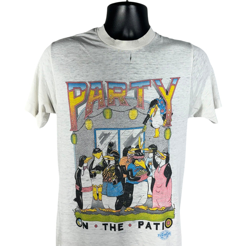 Vintage Penguine Party On The Patio Tee