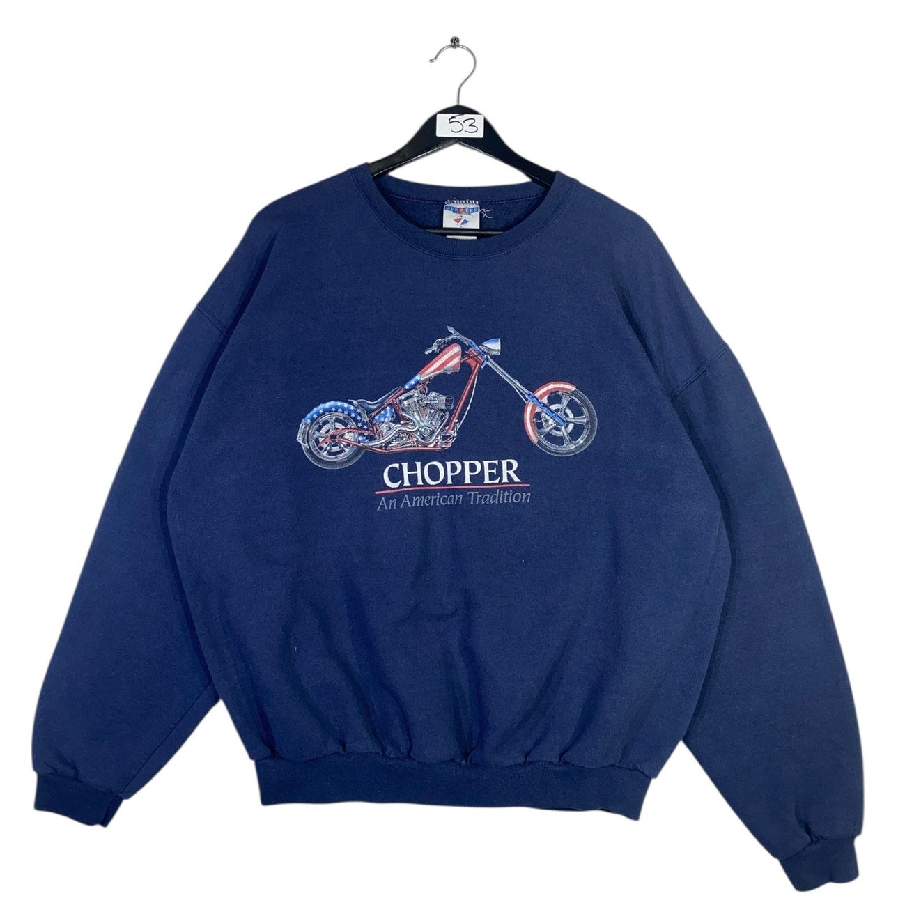 Vintage Chopper An American Tradition Motorcycle Crewneck