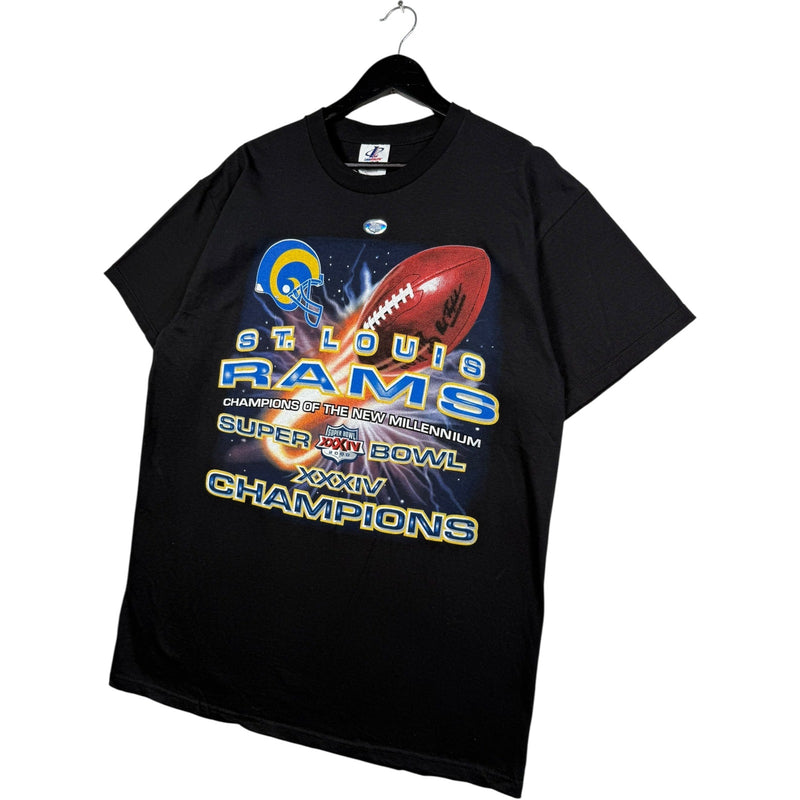 Vintage St Louis Rams Super Bowl 34 Champs NFL T-Shirt