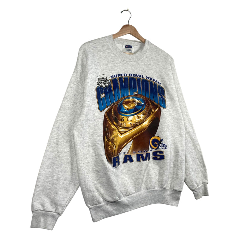 Vintage St. Louis Rams Super Bowl XXXIV NFL Crewneck