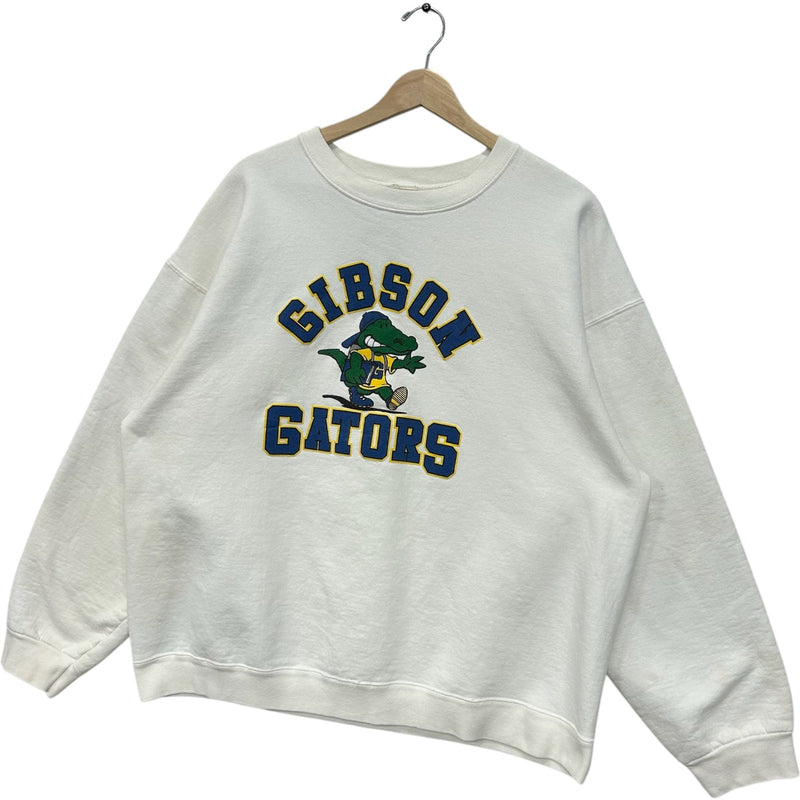 Vintage Gibson Gators Spellout Mascot Crewneck 90s