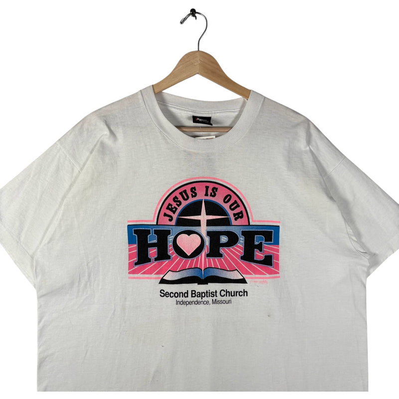 Vintage "Jesus Is Our Hope" Religion Tee